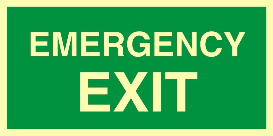 Znak ewakuacyjny Emergency exit