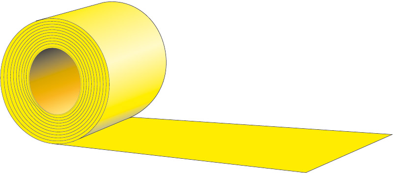 Taśma typ X - Dwustronna żółta