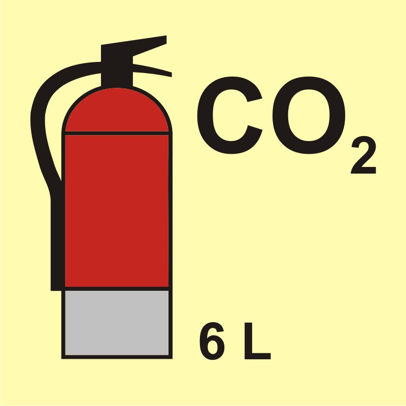 Gaśnica (CO2 - dwutlenek węgla) 6L