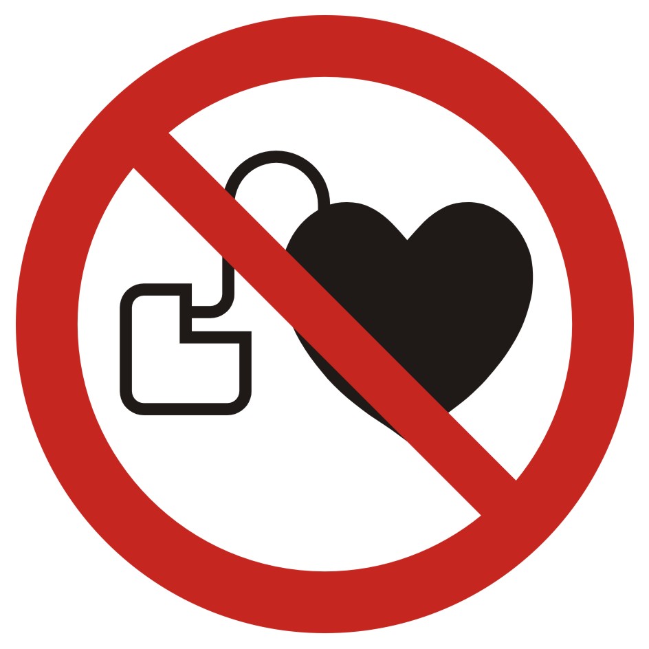 Zakaz wstępu osobom ze stymulatorem serca