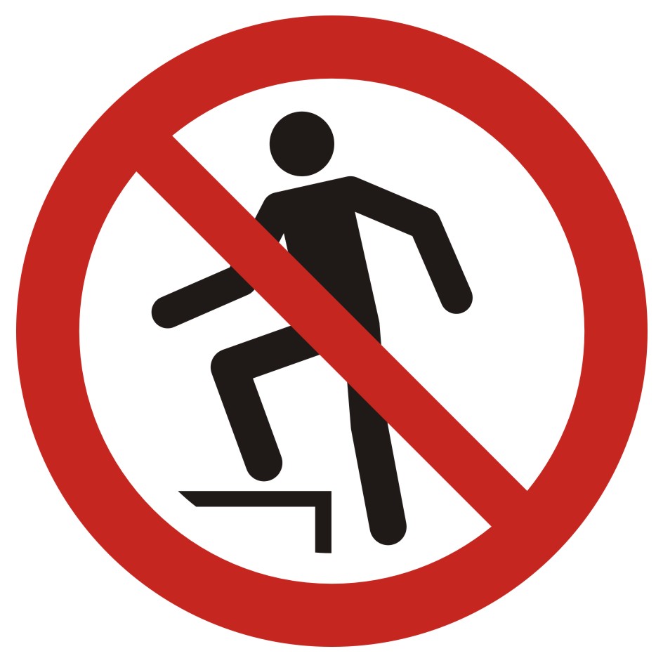 Zakaz chodzenia po powierzchni