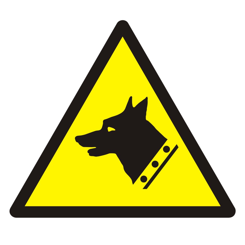Znak Ostrzeżenie przed złym psem