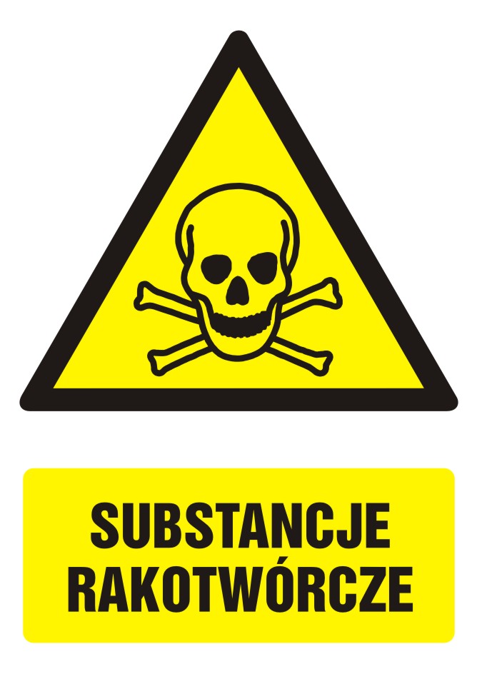 Znak Substancje rakotwórcze z opisem