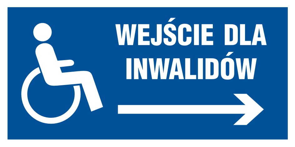 Wejście dla inwalidów w prawo