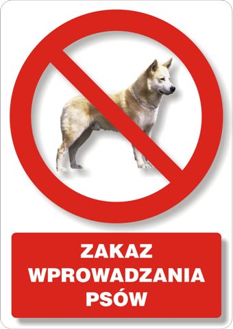 Zakaz wprowadzania psów