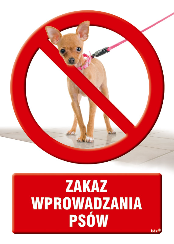 Zakaz wprowadzania psów 2