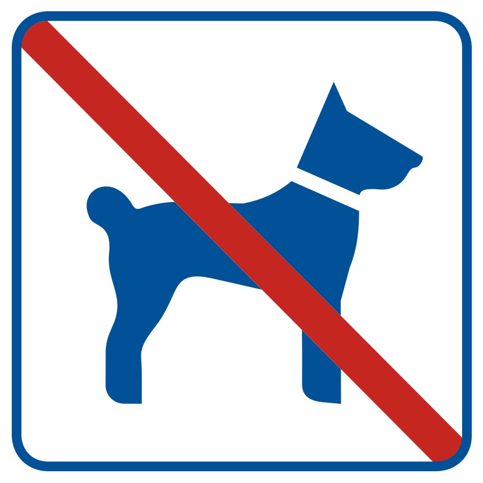 Zakaz wprowadzania psów 3